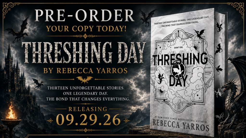 Pre-Order Alert: Threshing Day by Rebecca Yarros (Wing and Claw Collection)