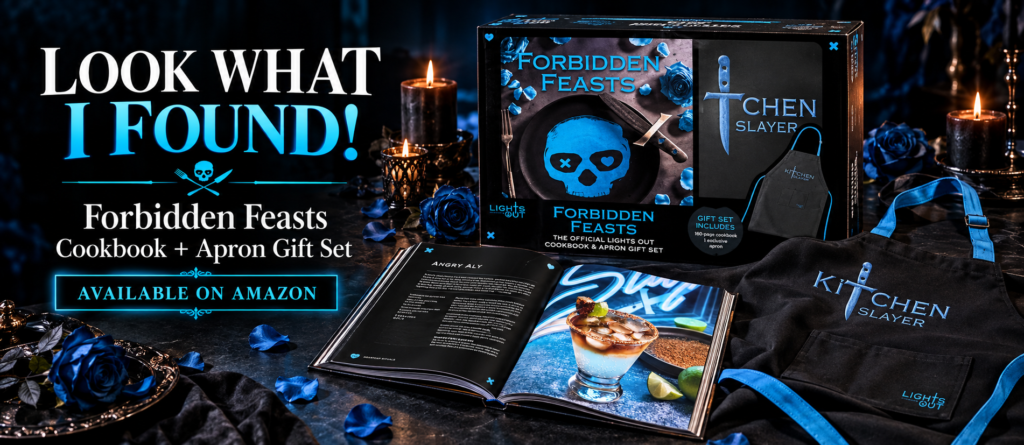 Look What I Found! An Official Lights Out Cookbook & Apron Gift Set